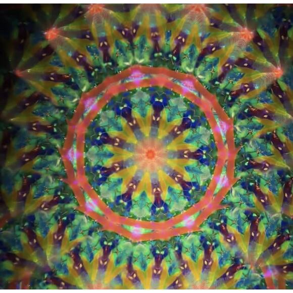 New Mikio Japan Handmade Acrylic Kaleidoscope “Neon Green” Oil Cel Three Mirror - Picture 11 of 15